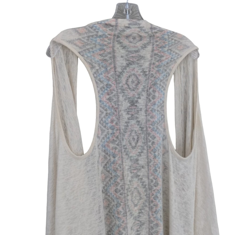 Anthropologie Penelope Project Long Open Cardigan/Ruana/Sleeveless Duster- Boho - Picture 5 of 8